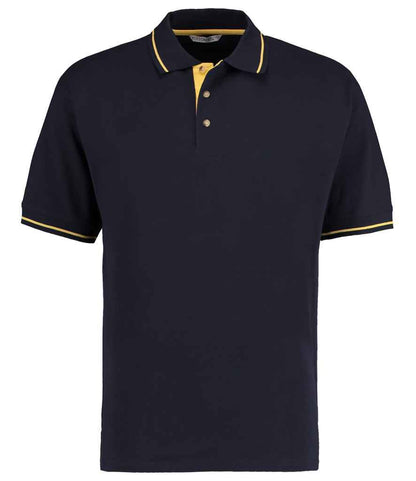 Kustom Kit St Mellion Tipped Cotton Piqué Polo Shirt - FRONT