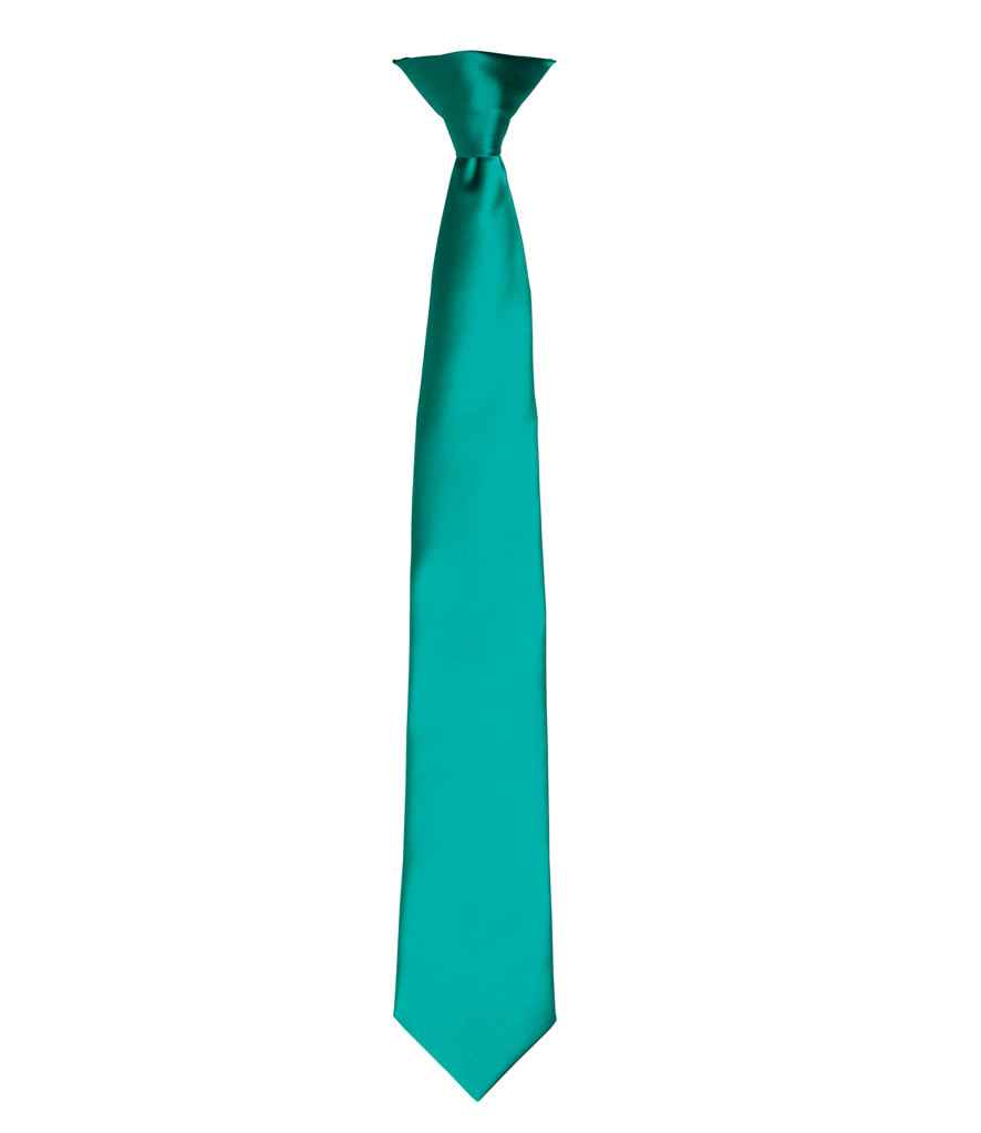 Premier 'Colours' Satin Clip Tie - FRONT
