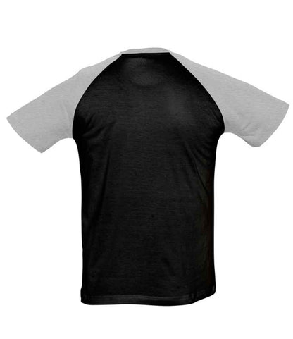 SOL'S SOL'S Funky Contrast Baseball T-Shirt - Black/Grey (11190)
