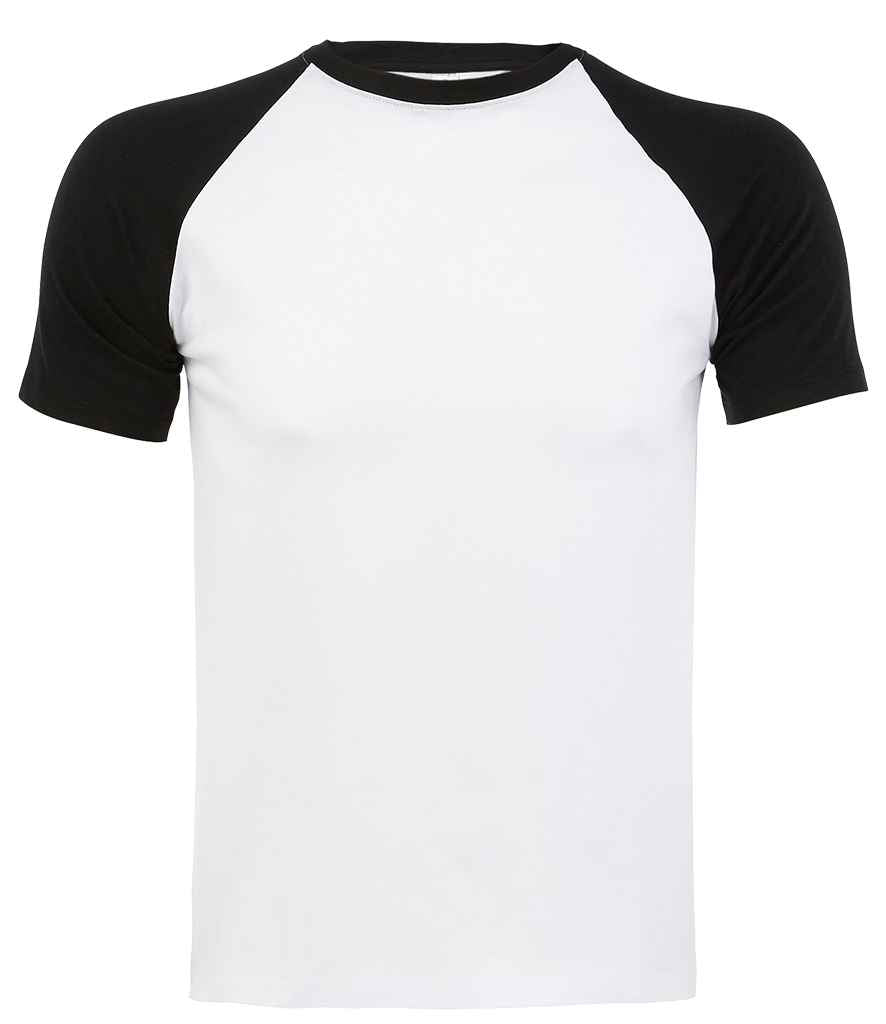 SOL'S SOL'S Funky Contrast Baseball T-Shirt - White/Black (11190)