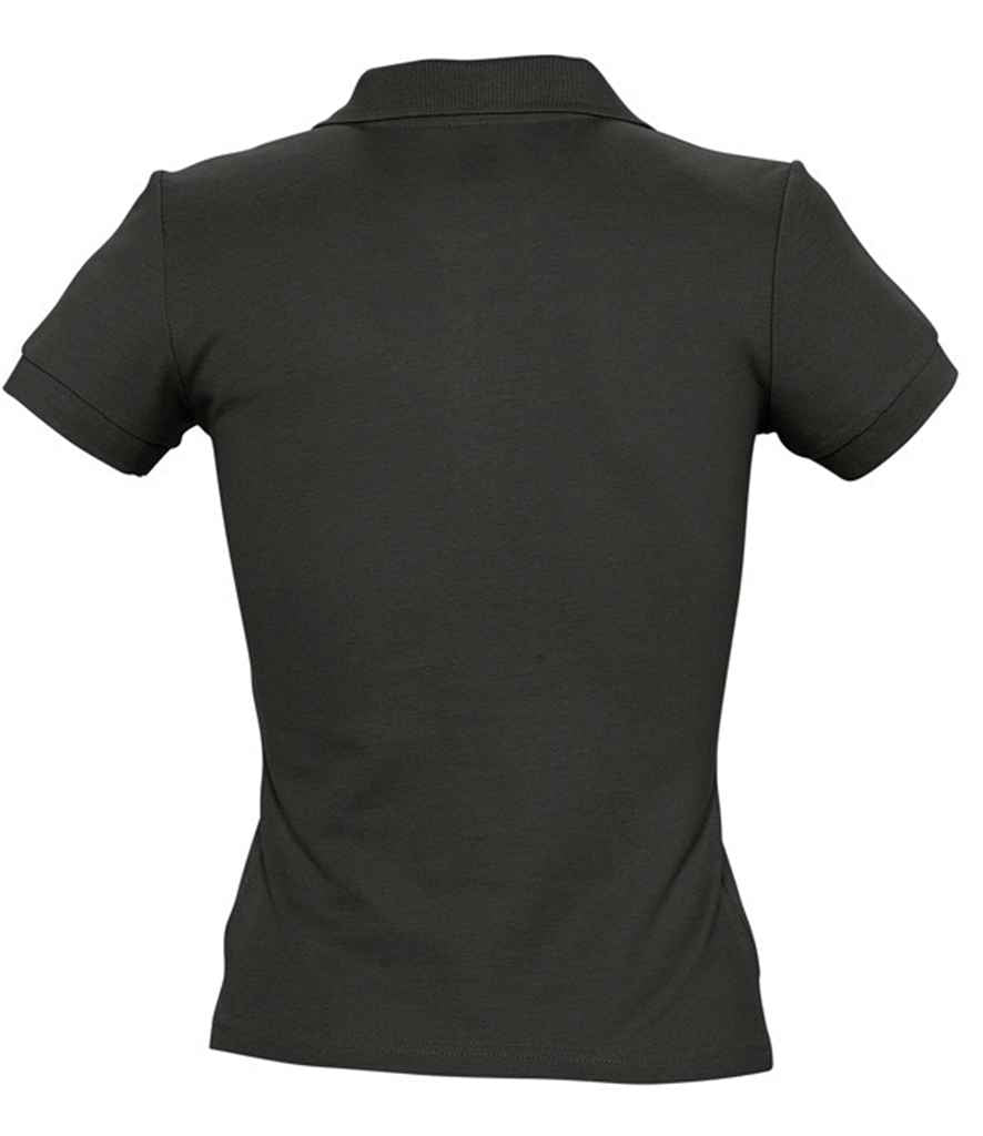 SOL'S SOL'S Ladies People Cotton Piqué Polo Shirt - Black (11310)