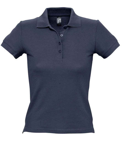 SOL'S SOL'S Ladies People Cotton Piqué Polo Shirt - Navy (11310)