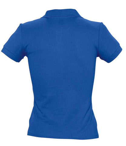 SOL'S SOL'S Ladies People Cotton Piqué Polo Shirt - Royal Blue (11310)
