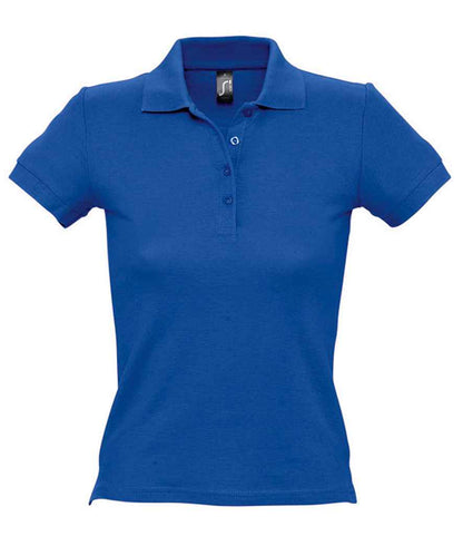 SOL'S SOL'S Ladies People Cotton Piqué Polo Shirt - Royal Blue (11310)