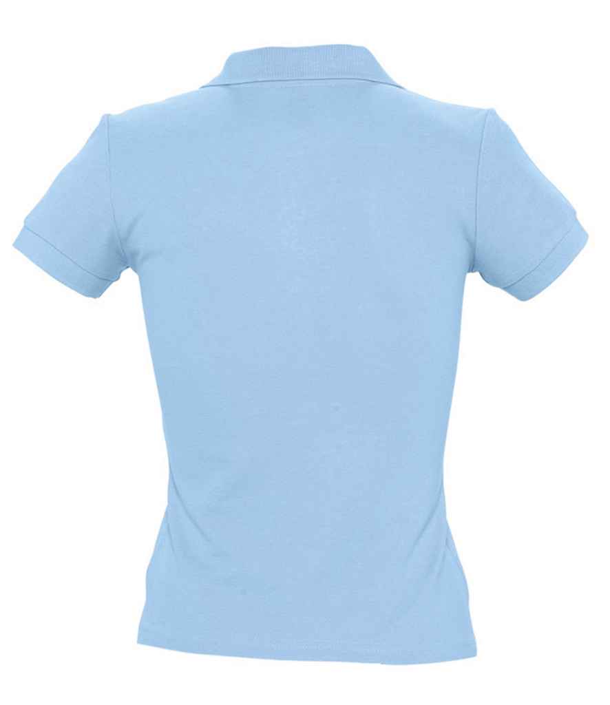 SOL'S SOL'S Ladies People Cotton Piqué Polo Shirt - Sky Blue (11310)