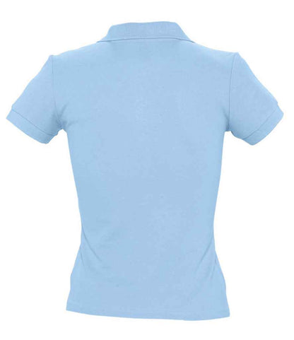 SOL'S SOL'S Ladies People Cotton Piqué Polo Shirt - Sky Blue (11310)