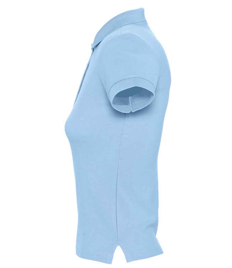 SOL'S SOL'S Ladies People Cotton Piqué Polo Shirt - Sky Blue (11310)
