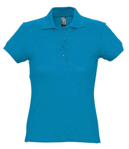 SOL'S SOL'S Ladies Passion Cotton Piqué Polo Shirt - Aqua (11338)