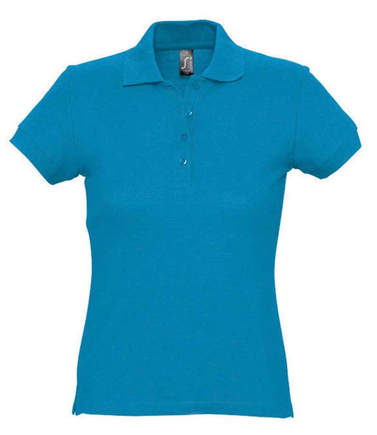 SOL'S SOL'S Ladies Passion Cotton Piqué Polo Shirt - Aqua (11338)