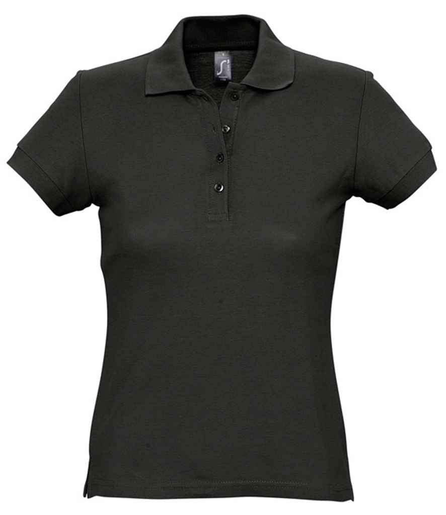 SOL'S SOL'S Ladies Passion Cotton Piqué Polo Shirt - Black (11338)