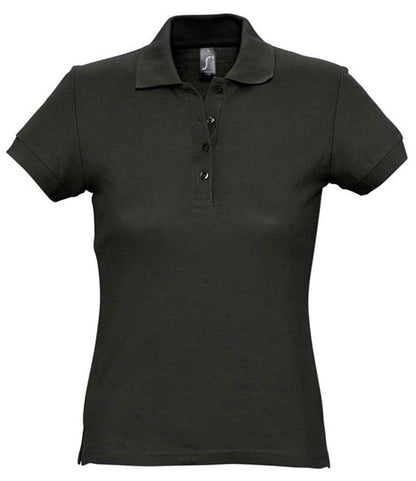 SOL'S SOL'S Ladies Passion Cotton Piqué Polo Shirt - Black (11338)
