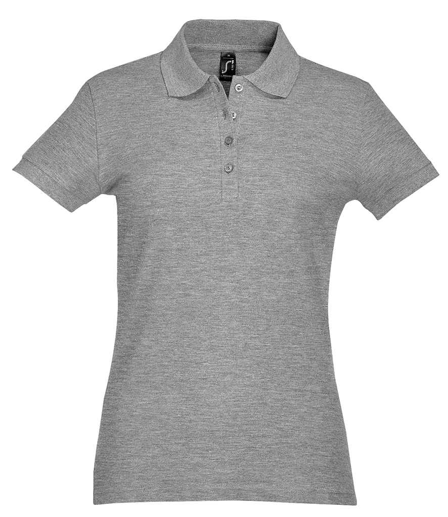 SOL'S SOL'S Ladies Passion Cotton Piqué Polo Shirt - Grey Marl (11338)