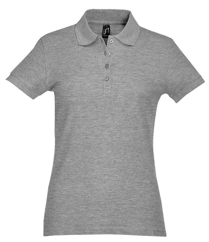 SOL'S SOL'S Ladies Passion Cotton Piqué Polo Shirt - Grey Marl (11338)