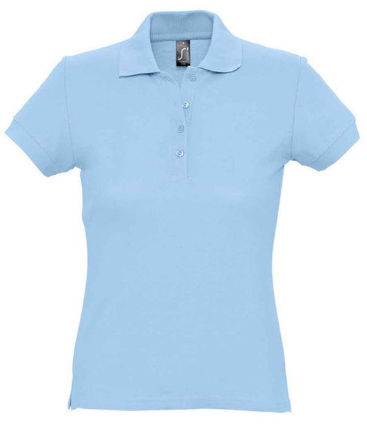 SOL'S SOL'S Ladies Passion Cotton Piqué Polo Shirt - Sky Blue (11338)