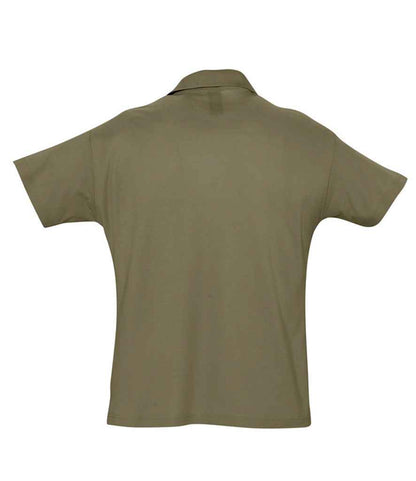 SOL'S SOL'S Summer II Cotton Piqué Polo Shirt - Army (11342)