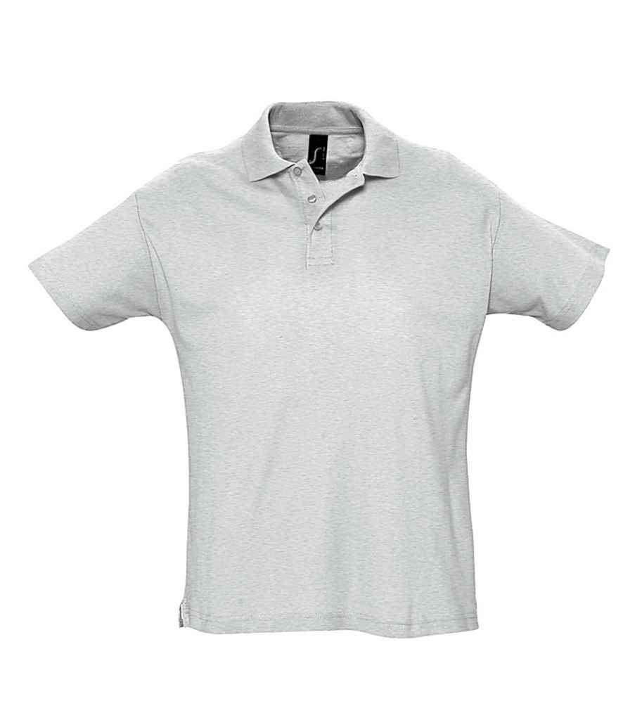 SOL'S SOL'S Summer II Cotton Piqué Polo Shirt - Ash (11342)