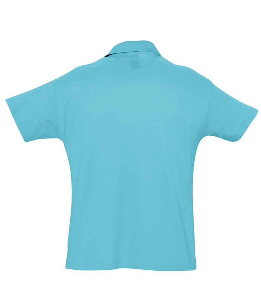 SOL'S SOL'S Summer II Cotton Piqué Polo Shirt - Atoll Blue (11342)