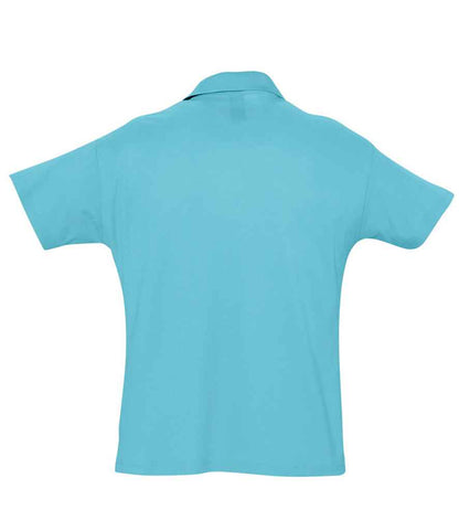 SOL'S SOL'S Summer II Cotton Piqué Polo Shirt - Atoll Blue (11342)