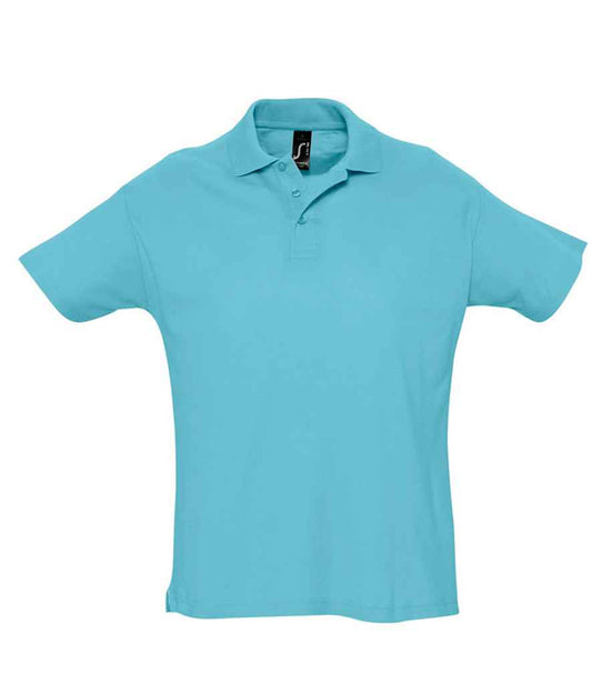 SOL'S SOL'S Summer II Cotton Piqué Polo Shirt - Atoll Blue (11342)