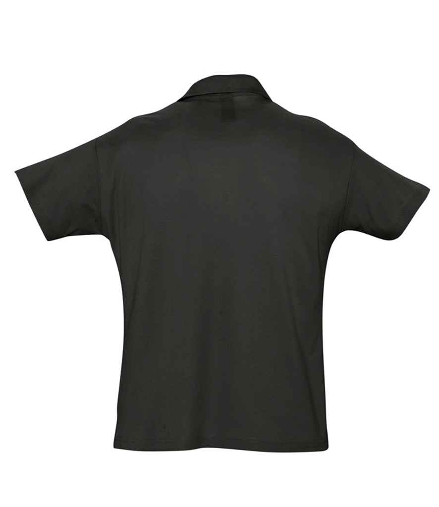 SOL'S SOL'S Summer II Cotton Piqué Polo Shirt - Black (11342)
