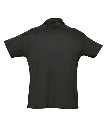 SOL'S SOL'S Summer II Cotton Piqué Polo Shirt - Black (11342)