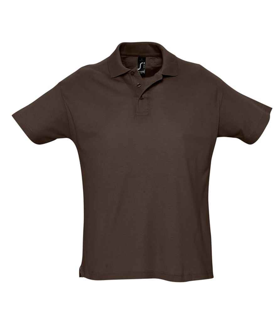 SOL'S SOL'S Summer II Cotton Piqué Polo Shirt - Chocolate (11342)