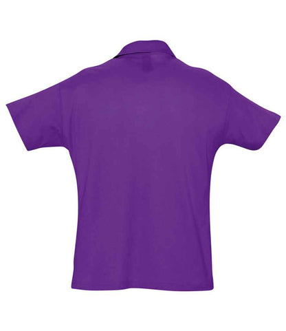 SOL'S SOL'S Summer II Cotton Piqué Polo Shirt - Dark Purple (11342)