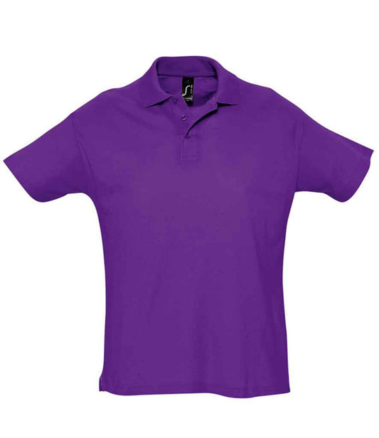 SOL'S SOL'S Summer II Cotton Piqué Polo Shirt - Dark Purple (11342)