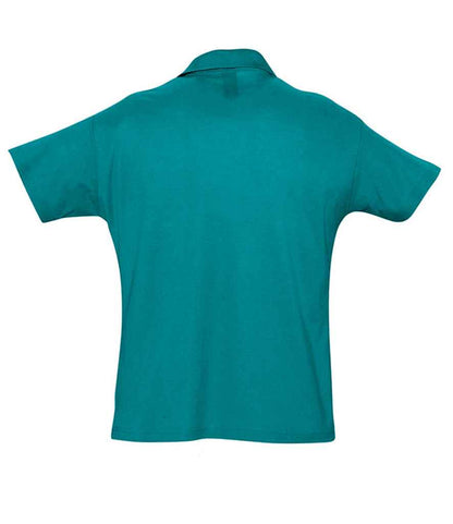 SOL'S SOL'S Summer II Cotton Piqué Polo Shirt - Duck Blue (11342)