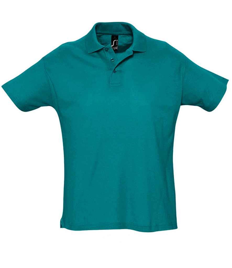 SOL'S SOL'S Summer II Cotton Piqué Polo Shirt - Duck Blue (11342)