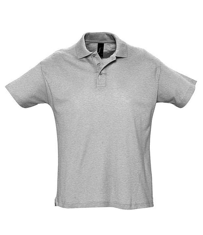 SOL'S SOL'S Summer II Cotton Piqué Polo Shirt - Grey Marl (11342)