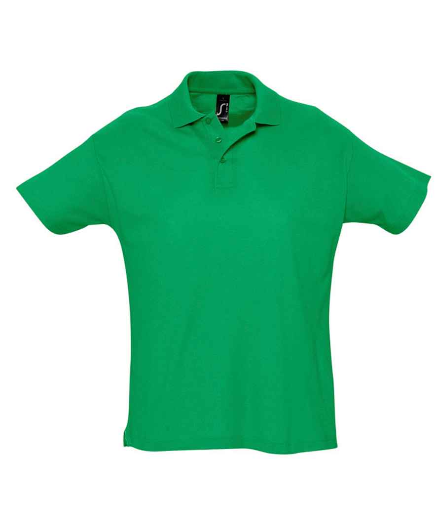 SOL'S SOL'S Summer II Cotton Piqué Polo Shirt - Kelly Green (11342)