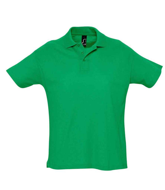 SOL'S SOL'S Summer II Cotton Piqué Polo Shirt - Kelly Green (11342)