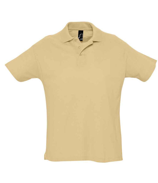 SOL'S SOL'S Summer II Cotton Piqué Polo Shirt - Sand (11342)