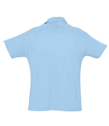 SOL'S SOL'S Summer II Cotton Piqué Polo Shirt - Sky Blue (11342)