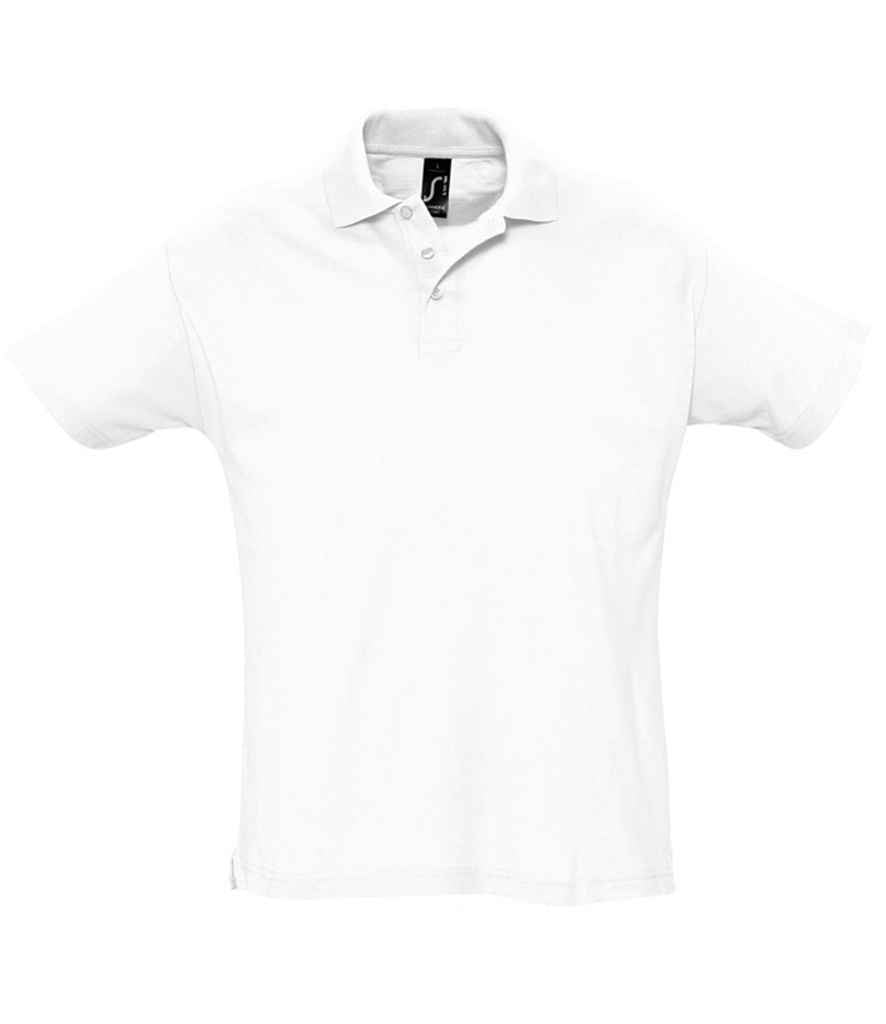 SOL'S SOL'S Summer II Cotton Piqué Polo Shirt - White (11342)