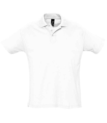 SOL'S SOL'S Summer II Cotton Piqué Polo Shirt - White (11342)