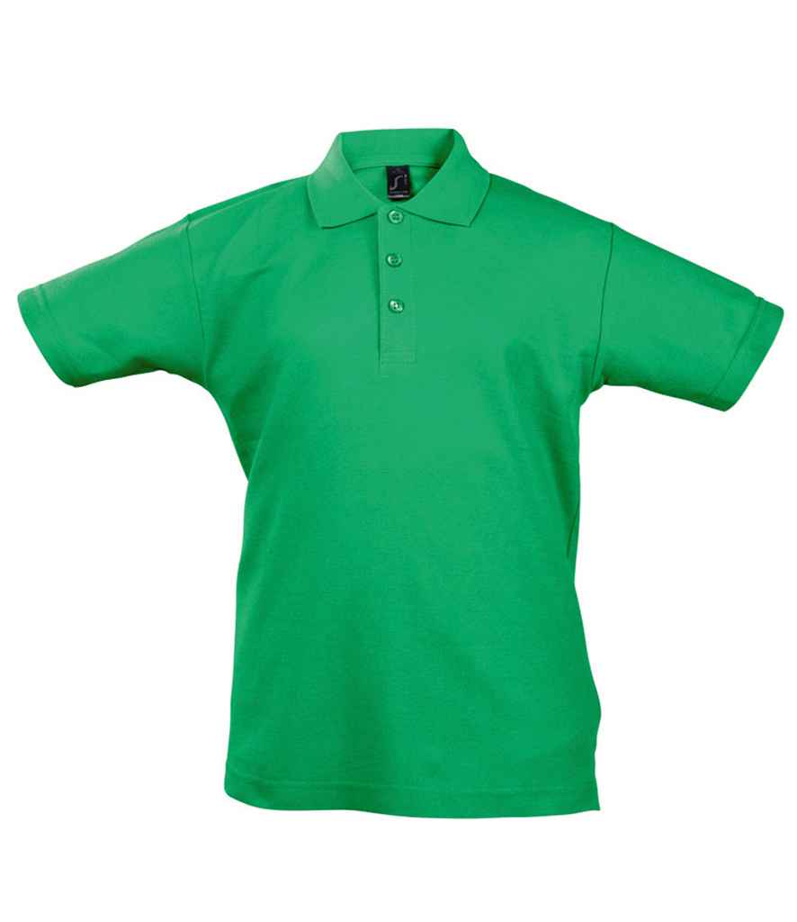 SOL'S SOL'S Kids Summer II Cotton Piqué Polo Shirt - Kelly Green (11344)