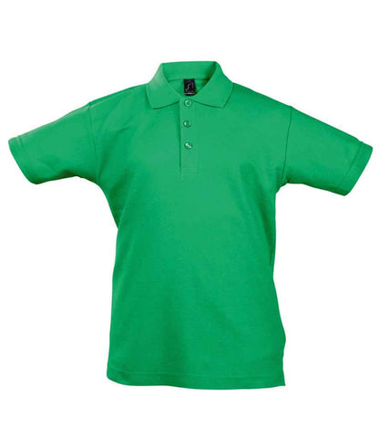 SOL'S SOL'S Kids Summer II Cotton Piqué Polo Shirt - Kelly Green (11344)