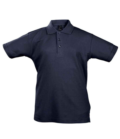 SOL'S SOL'S Kids Summer II Cotton Piqué Polo Shirt - Navy (11344)