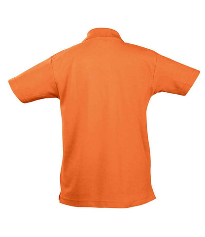 SOL'S SOL'S Kids Summer II Cotton Piqué Polo Shirt - Orange (11344)