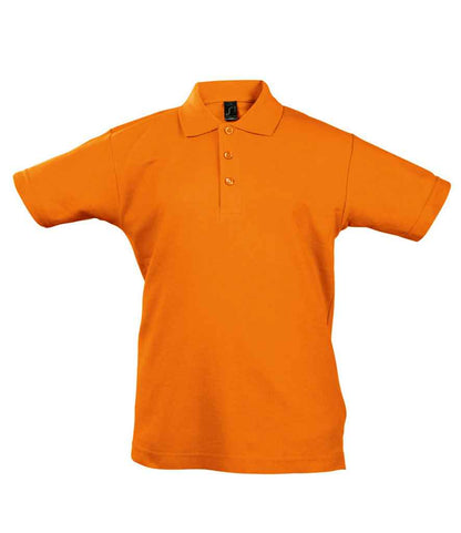 SOL'S SOL'S Kids Summer II Cotton Piqué Polo Shirt - Orange (11344)