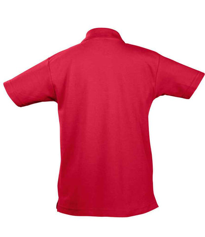 SOL'S SOL'S Kids Summer II Cotton Piqué Polo Shirt - Red (11344)