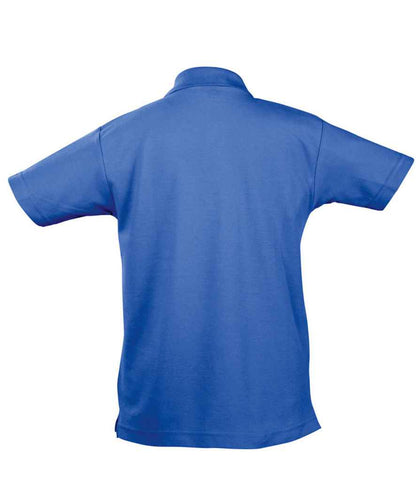 SOL'S SOL'S Kids Summer II Cotton Piqué Polo Shirt - Royal Blue (11344)