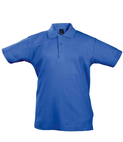 SOL'S SOL'S Kids Summer II Cotton Piqué Polo Shirt - Royal Blue (11344)