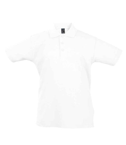 SOL'S SOL'S Kids Summer II Cotton Piqué Polo Shirt - White (11344)