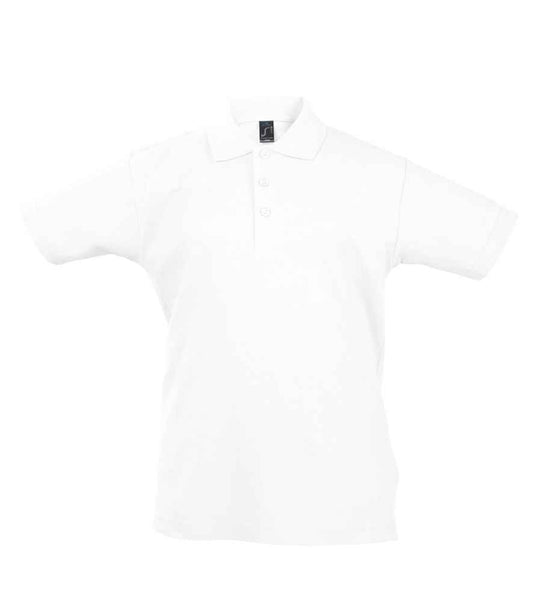 SOL'S SOL'S Kids Summer II Cotton Piqué Polo Shirt - White (11344)