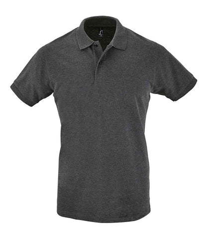 SOL'S SOL'S Perfect Cotton Piqué Polo Shirt - Charcoal Marl (11346)