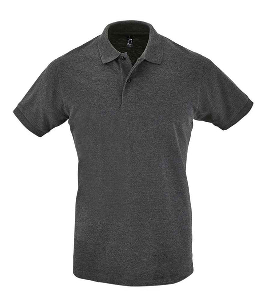 SOL'S SOL'S Perfect Cotton Piqué Polo Shirt - Charcoal Marl (11346)