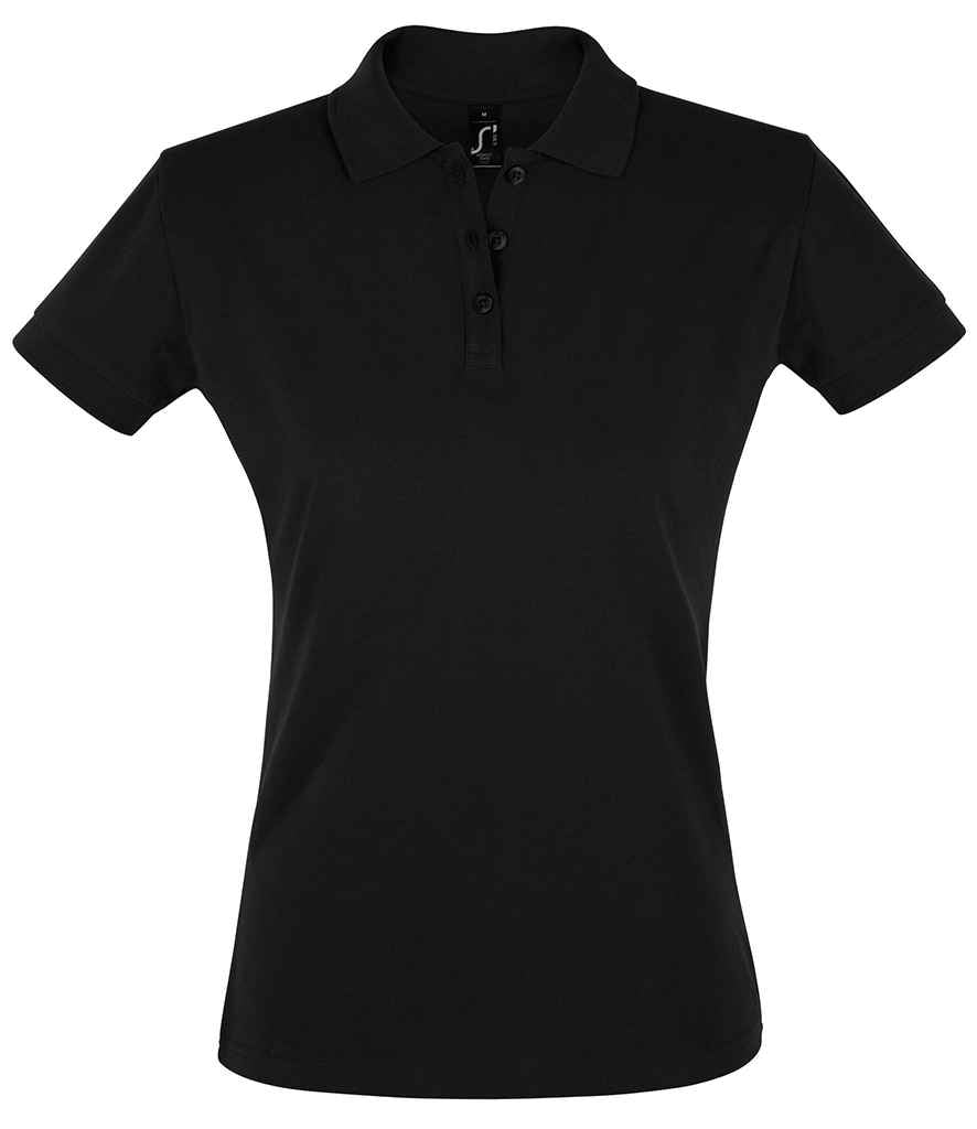 SOL'S SOL'S Ladies Perfect Cotton Piqué Polo Shirt - Black (11347)